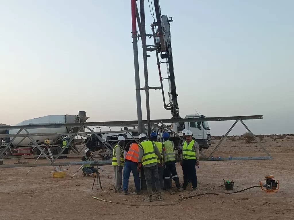 Design & Construction of Source OHTL Supporting 1A Substation — Jazan site photo 2